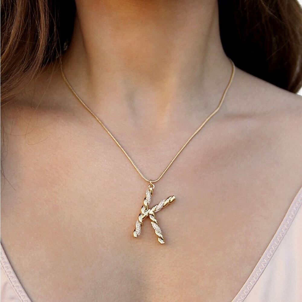 New ~ ETTIKA Letter “S”
18K Goldplated & Cubic Zirconia Initial Pendant … - Picture 3 of 4